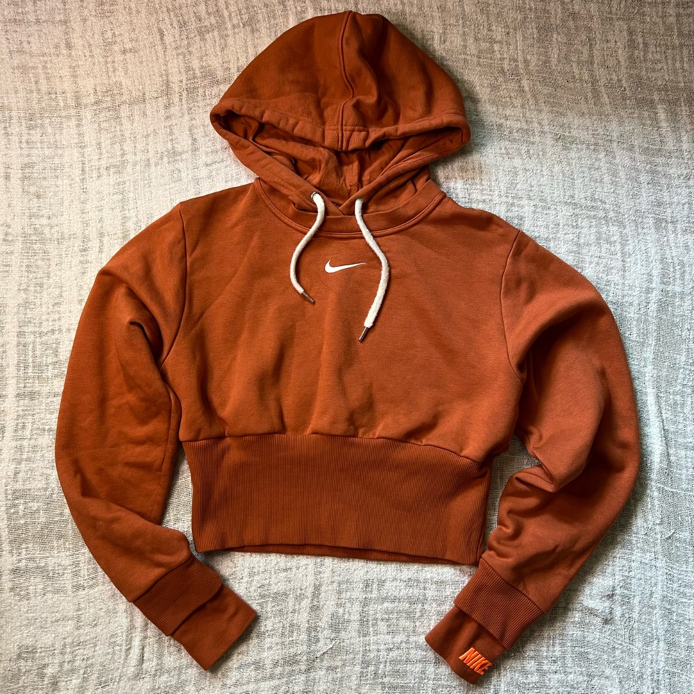 Nike Women's Sportswear Icon Clash Fleece Hoodie Orange